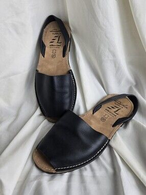Avarca sandals, Black. Albertini Made In Spain. EU Size 37